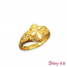 黃金刻花戒指 1.11錢