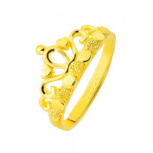 黃金皇冠女戒 0.99錢