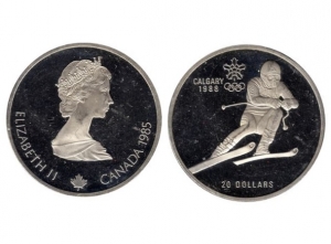 1988加拿大奧林匹克運動會紀念銀套幣10盎司