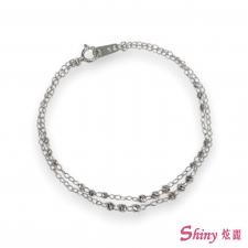 PT950白金珠珠雙手鍊 0.53錢 15.5CM