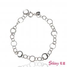 PT950白金圈圈手鍊 0.75錢 16.5CM
