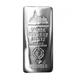 Scottsdale獅王華爾街澆鑄銀條1公斤