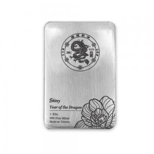 炫麗銀磚1公斤騰龍紀念版(.999)