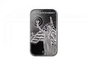 美國儲備 - 哥倫比亞女神銀條1盎司