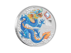 2024澳洲生肖龍年銀幣1盎司藍龍彩繪版(系列III)