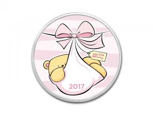 2017女孩誕生彩色銀幣1盎司