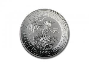 1992澳洲笑鴗鳥銀幣10盎司