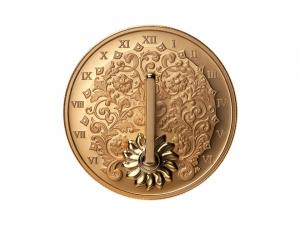 2025加拿大鍍金日晷銀幣1盎司