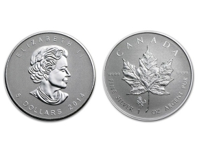 2014加拿大楓葉銀幣1盎司馬年加鑄