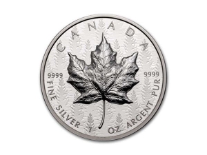 2024加拿大楓葉超高浮雕反向精鑄銀幣1盎司