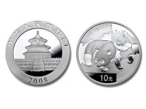 2008中國熊貓銀幣1盎司