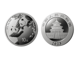 2023中國熊貓銀幣30公克