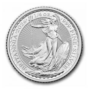 2026英國大不列顛銀幣0.25盎司