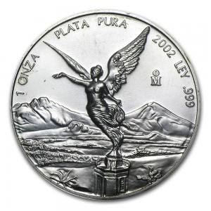 2002墨西哥獨立天使銀幣1盎司
