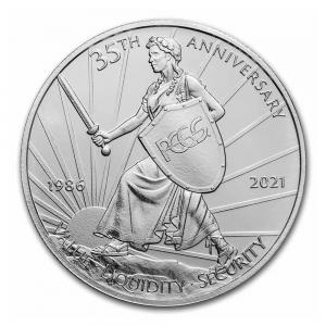 2021紐埃PCGS35週年紀念銀幣1盎司
