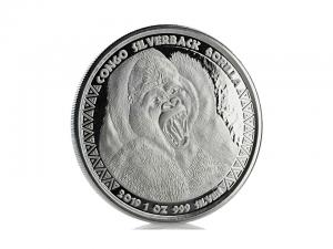 2019剛果大猩猩銀幣1盎司