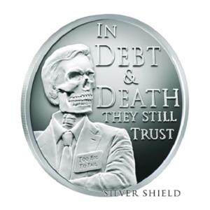 2017Silver Shield債務與死亡銀章1盎司