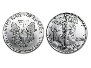 1988美國鷹揚銀幣1盎司