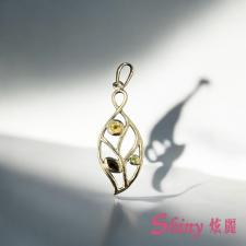 彩石葉墜子