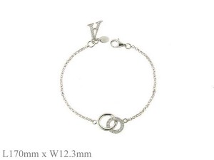 925純銀雙圈水晶手鍊 19+2.5cm
