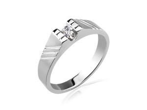 十分美鑽  0.1ct  男戒(八心八箭)