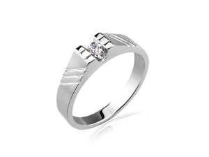 十分美鑽  0.1ct  女戒(八心八箭)