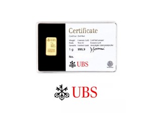 UBS瑞士金條1克幻彩版