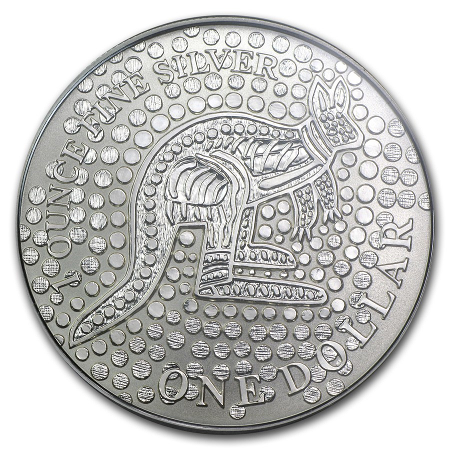 2001皇家澳洲袋鼠銀幣1盎司(原廠封卡)