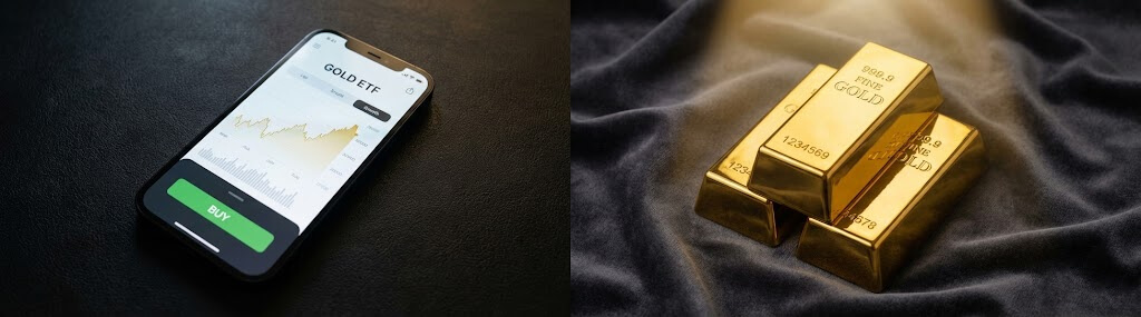 黃金存摺與實體黃金投資比較