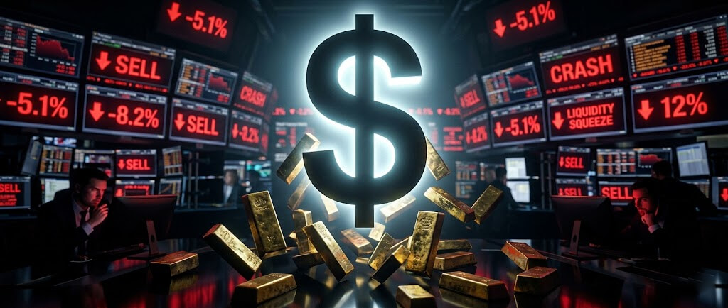 強勢美元壓制黃金現貨引發拋售潮